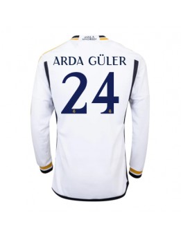 Moški Nogometna dresi replika Real Madrid Arda Guler #24 Domači 2023-24 Dolgi rokav